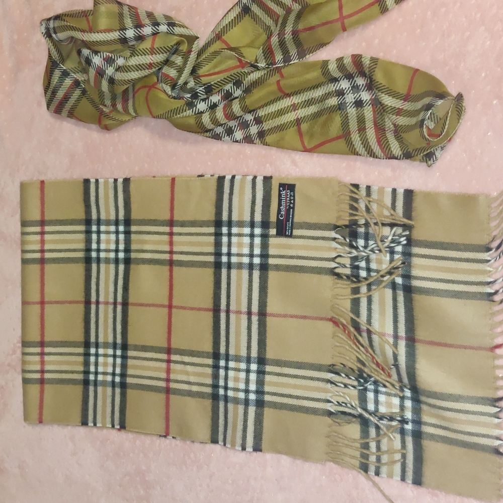 Men's or women's plaid scarf